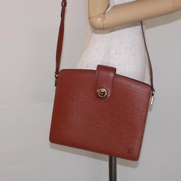 LOUIS VUITTON Epi Capuchin Shoulder Bag Brown M52343 LV Auth 132874 - Picture 14 of 16